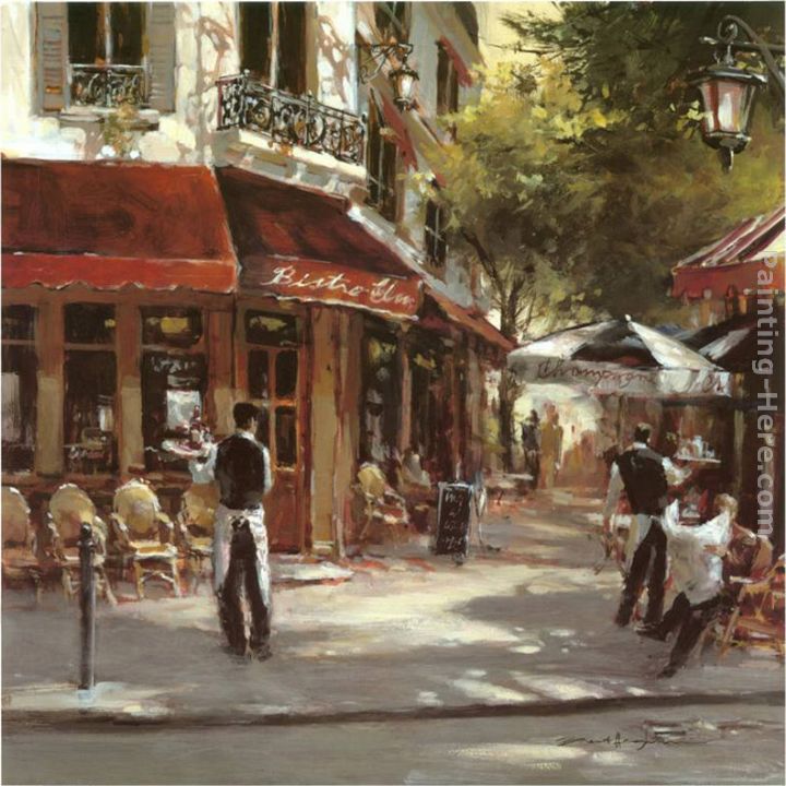 Bistro Waiters painting - Brent Heighton Bistro Waiters art painting